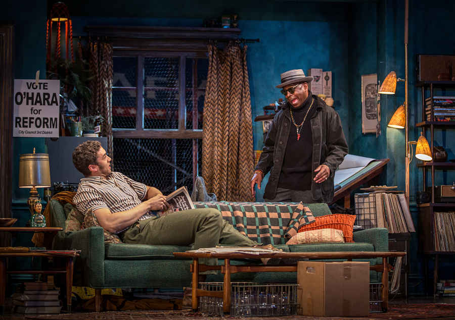 Travis Knight and Phillip Edward Van Lear in "The Sign in Sidney Brustein’s Window" at the Goodman Theatre. (Photo by Liz Lauren)