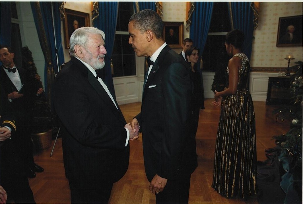 Theodore Bikel and President Barack Obama.