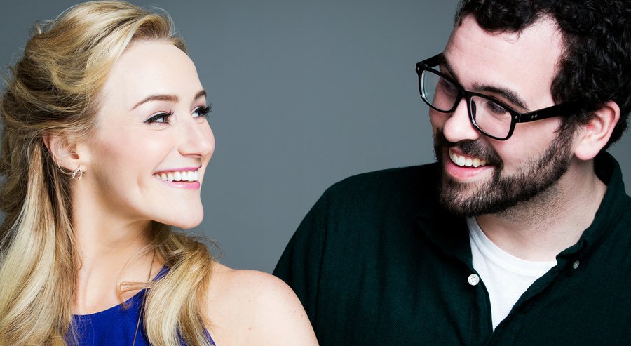 Betsy Wolfe and Matt Bittner are the leads in "Up Here." (Photo by Matthew Murphy)