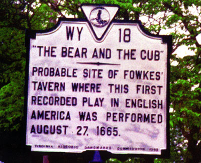 An historical marker in Accomac, Virg.