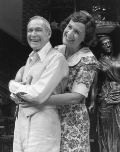 Clayton Corzatte and Catherine E. Coulson in "You Can't Take It With You" at Oregon Shakespeare Festival in 1994. (Photo by David Cooper)
